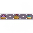 [038R-10770] [038R] Satin Ribbon Cup-cakes (Tmavošedý)