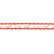 [043R-10552] [043R] Ribbon Printed With Lace (Red Blossom)
