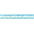 [043R-10554] [043R] Ribbon Printed With Lace (Aqua Blossom)