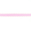 [044R-10555] [044R] Tryckt band med spets Prick (Rosa)