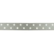 [047R-11316] [047R] Satinband Sternen (Dunkel Grau)