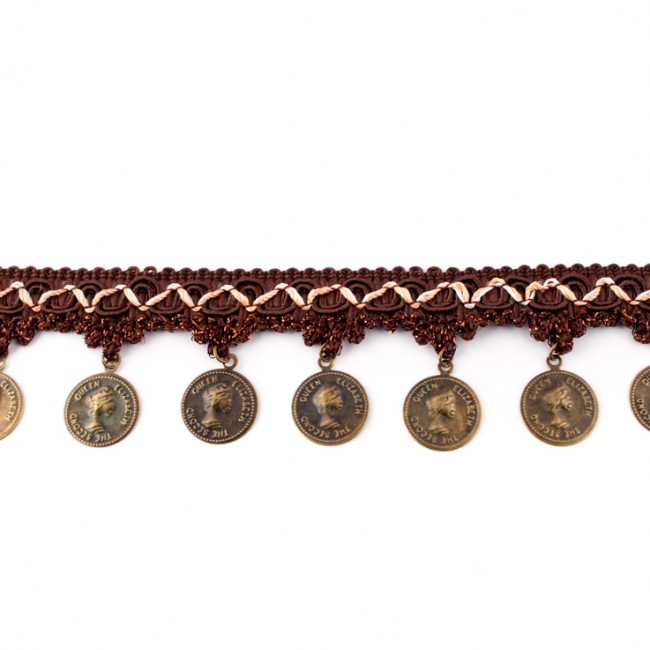 [052R] Band med pärlor och mynt