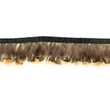 [056R-41641] [056R] Feather Fringe Short (Dark Brown)