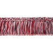 [068R-42573] [068R] Fringe Trim Wool Acrylic Multicolor (Red)