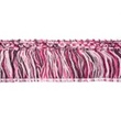 [068R-42574] [068R] Fringe Trim Wool Acrylic Multicolor (Fuchsia)