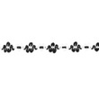 [082R-11541] [082R] Band Blümchen (Schwarz)