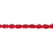 [083R-10489] [083R] Blümchenband Gehäkelt (Rot)