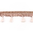 [086R-40666] [086R] Galon Pompon Franges (Taupe)