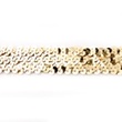 [094R-11260] [094R] Stretchable Sequin Trim 30 mm (Gold)