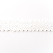 [094R-11262] [094R] Rekbaar Paillettenband 30 mm (Wit)