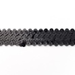 [094R-11265] [094R] Stretchable Sequin Trim 30 mm (Black)