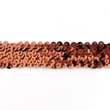 [094R-11266] [094R] Stretchable Sequin Trim 30 mm (Brown)
