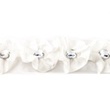[096R-11447] [096R] Satängband med smyckesten (Off-white)