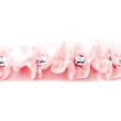 [096R-11449] [096R] Satängband med smyckesten (Rosa)