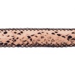 [115R-42654] [115R] Leather With Flock Printed Stitched (Abstract)