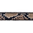 [115R-42655] [115R] Leather With Flock Printed Stitched (Snake)