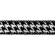 [115R-42658] [115R] Pelle Con Flock Stampato Cucito (Pied De Poule D'Argento)