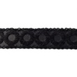 [115R-42661] [115R] Läder Flocktryckt Sytt (Cirkel)