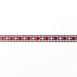 [118R-11200] [118R] Check Ribbon With Heart (Red)