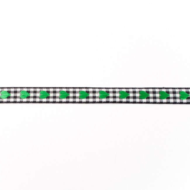 [118R] Check Ribbon With Heart