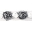 [129R-11762] [129R] Blume Auf Tüll (Grau)