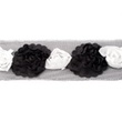 [129R-11764] [129R] Flower On Tulle (Black)
