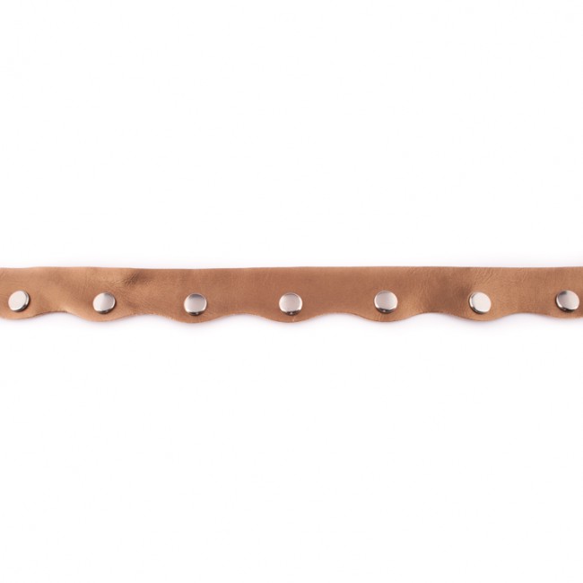 [132R] Lederband Mit Studs