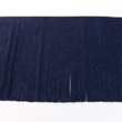 [137R-50002] [137R] Nastro Frangiato Di Pelle Scamosciata 12 cm (Blu Scuro)