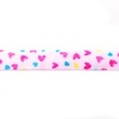[142R-30216] [142R] Biasband Bedrukt, 3 m Per Bosje Multi Stip (Oud Roze)