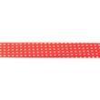 [142R-30386] [142R] Biasband Bedrukt, 3 m Per Bosje Multi Stip (Rood)