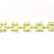 [144R-30181] [144R] Blomband Rutigt Med Fiberfill (Lime)