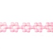 [144R-30182] [144R] Blomband Rutigt Med Fiberfill (Rosa)