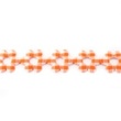 [144R-30185] [144R] Blümchen Karo Mit Fiberfill (Orange)