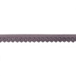 [149R-30096] [149R] Dentelle Élastique Avec Fleur (Gris Foncé)