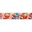 [151R-30305] [151R] Digitálně potištěná žebrovaná stuha (Cup-Cake)