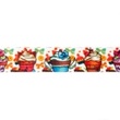 [151R-30306] [151R] Digitálně potištěná žebrovaná stuha (Cup-Cakes)