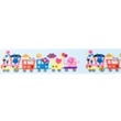 [151R-30310] [151R] Ruban Chapeau Impression Numérique (Trains)