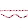 [154R-43127] [154R] Pletená Stuha Ze Semišová Kůže Multi (Fuchsie)