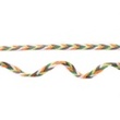[154R-43131] [154R] Pletená Stuha Ze Semišová Kůže Multi (Zelená)