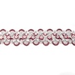 [157R-30027] [157R] 2-Coloured Sequin Trim Flower (Bordeaux)