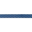 [159R-30204] [159R] Rekbaar Biasband Met Stipje (Donker Blauw)