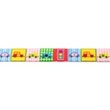 [168R-30444] [168R] Cartoon Ribbon (Tmavý Vícebarevný)