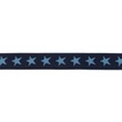 [173R-42790] [173R] Elastic With Two-coloured Woven Star 20 mm (Dark Blue)