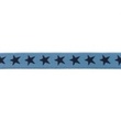 [173R-42791] [173R] Elastic With Two-coloured Woven Star 20 mm (Jeans)