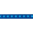 [173R-42792] [173R] Elastická látka s tkanou hvězdou dvoubarevná 20 mm (Kobaltová)