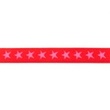 [173R-42793] [173R] Elastic With Two-coloured Woven Star 20 mm (Red)