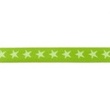 [173R-42798] [173R] Elastická látka s tkanou hvězdou dvoubarevná 20 mm (Tmavé Limetka)