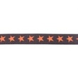 [173R-42799] [173R] Elastic With Two-coloured Woven Star 20 mm (Dark Grey)
