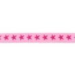 [173R-42803] [173R] Elastic With Two-coloured Woven Star 20 mm (Fuchsia)
