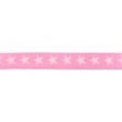 [173R-42811] [173R] Elastic With Two-coloured Woven Star 20 mm (Pink)